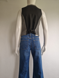 Summum gilet Herringbone. Maat S. Grijs.
