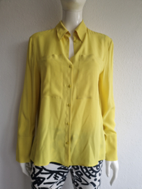 Luisa Cerano blouse. Maat 40, Geel/zijdemix.