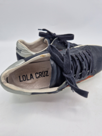 Lola Cruz sneakers. Maat 39, Zwart/leer.