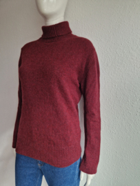 Falke coltrui. Maat 40, Bordeaux/wolblend.