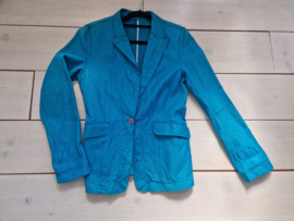 Mansharey Blazer. Maat 36/38. Turquoise.