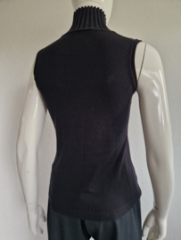 Strenesse Blue mouwloze coltruil. Maat 40, Zwart/zijde.