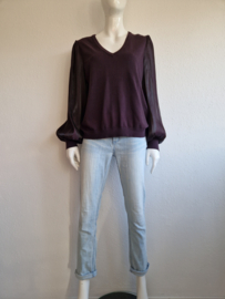 Studio Anneloes pullover. Maat XL. Aubergine.