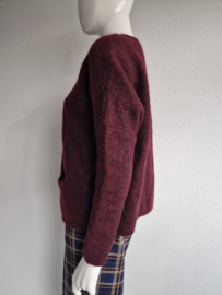 Scotch & Soda vest. Maat 2. Wijnrood/ mohair.