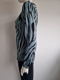 Fabienne Chapot blouse. Maat 36. Zebraprint.