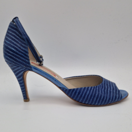 Kop en Staart sandalette pumps. Maat 40, Blauw.
