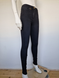 Elisabetta Franch skinny jeans. Mt. 27, Zwart.