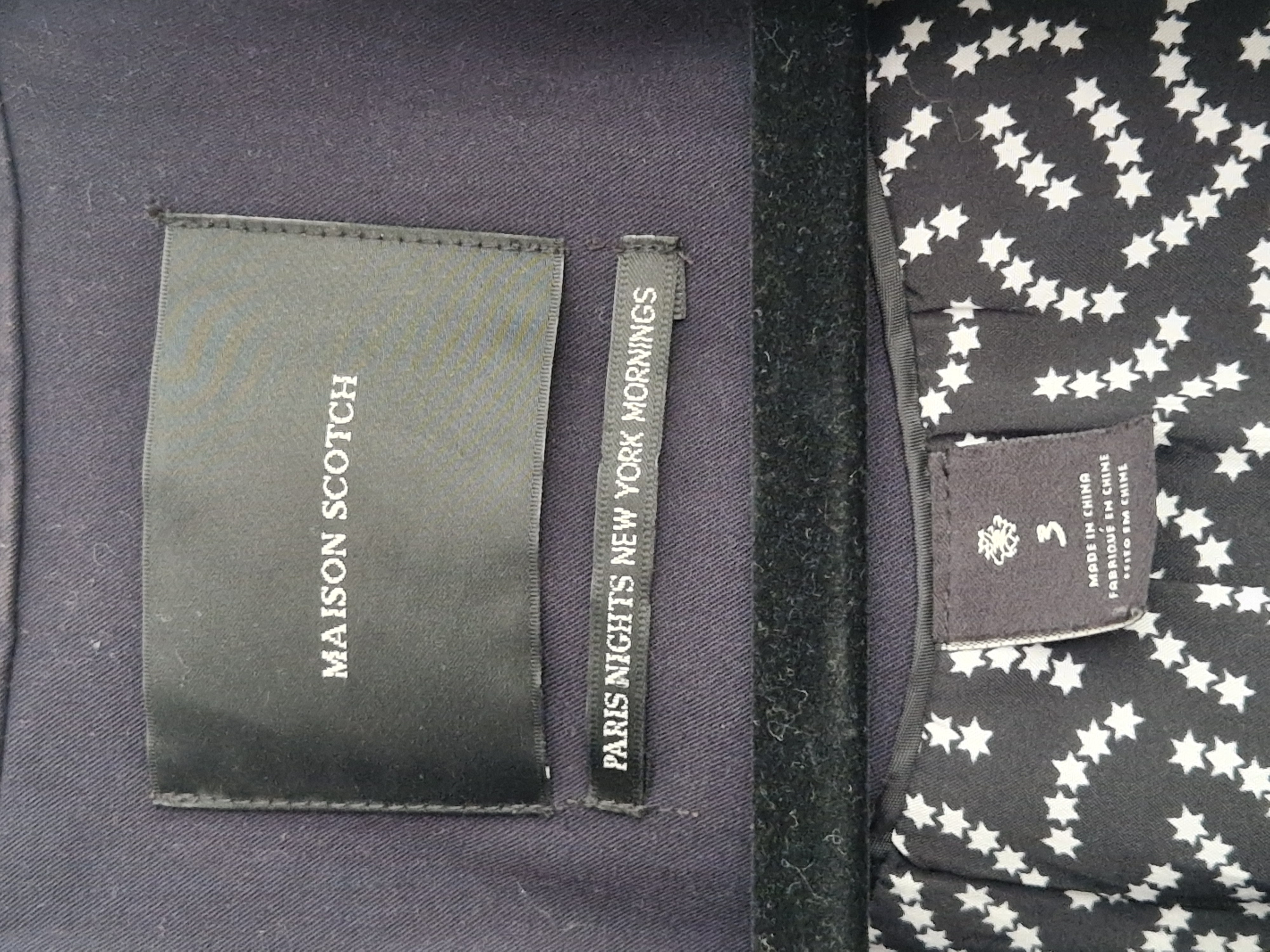 Maison Scotch blazer. Maat 3, Donkerblauw.