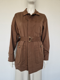 Vanilia Flat Utility Field Jacket. Maat 38. Bruin.