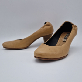 Alberto Fermani leren pumps. Maat 37.5. Camel