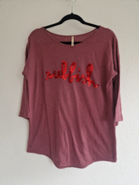 Bellerose top | Maat 4 | Oudroze |