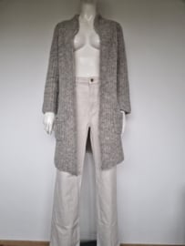 TrixenRees lang alpaca vest | Maat 1 | grijs |