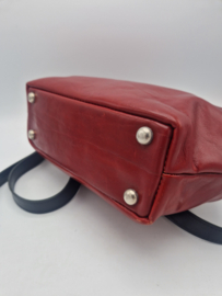 Mutsaers handtas. Rood/leer.