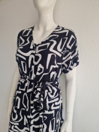Zoso jurk Roxy. Maat M. Zwart/wit/print.