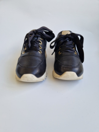 Paul Green zwart leren sneakers. Maat 39,