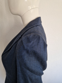 Summum blazer. Maat 36, Navy/linnen blend.