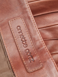 Annette Görtz leren rok. Maat 38, Bruin.