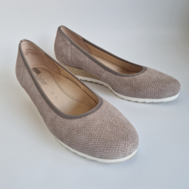 Gabor Comfort instappers met sleehak | Maat 7 | Taupe |