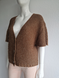 En Vogue vest. Maat S. Bruin/goud.