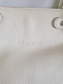 Mazarin leren schoudertas | Wit |