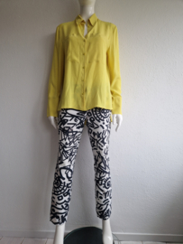Luisa Cerano blouse. Maat 40, Geel/zijdemix.