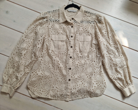 Summum Woman blouse. Maat 40, Crème/broderie.