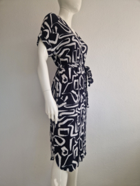 Zoso jurk Roxy. Maat M. Zwart/wit/print.