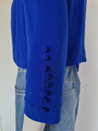 Joseph Ribkoff bolero jasje. Maat 38, Kobaltblauw.