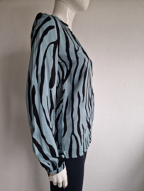 Fabienne Chapot blouse. Maat 36. Zebraprint.