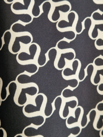 Sandro Paris blouse. Maat 1, Zwart/kettingprint.