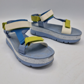 Camper sandalen. Maat 37, Blauw/lime/leer.