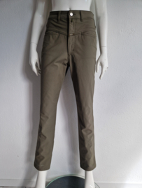 Closed pantalon. It.maat 46 (38/40). Olijfgroen.
