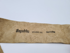 Republic riem. 85 cm. Beige/leer.