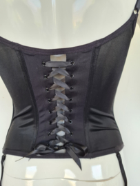 Marlies Dekkers torselet. Mt. 70D. Zwart/zilver.