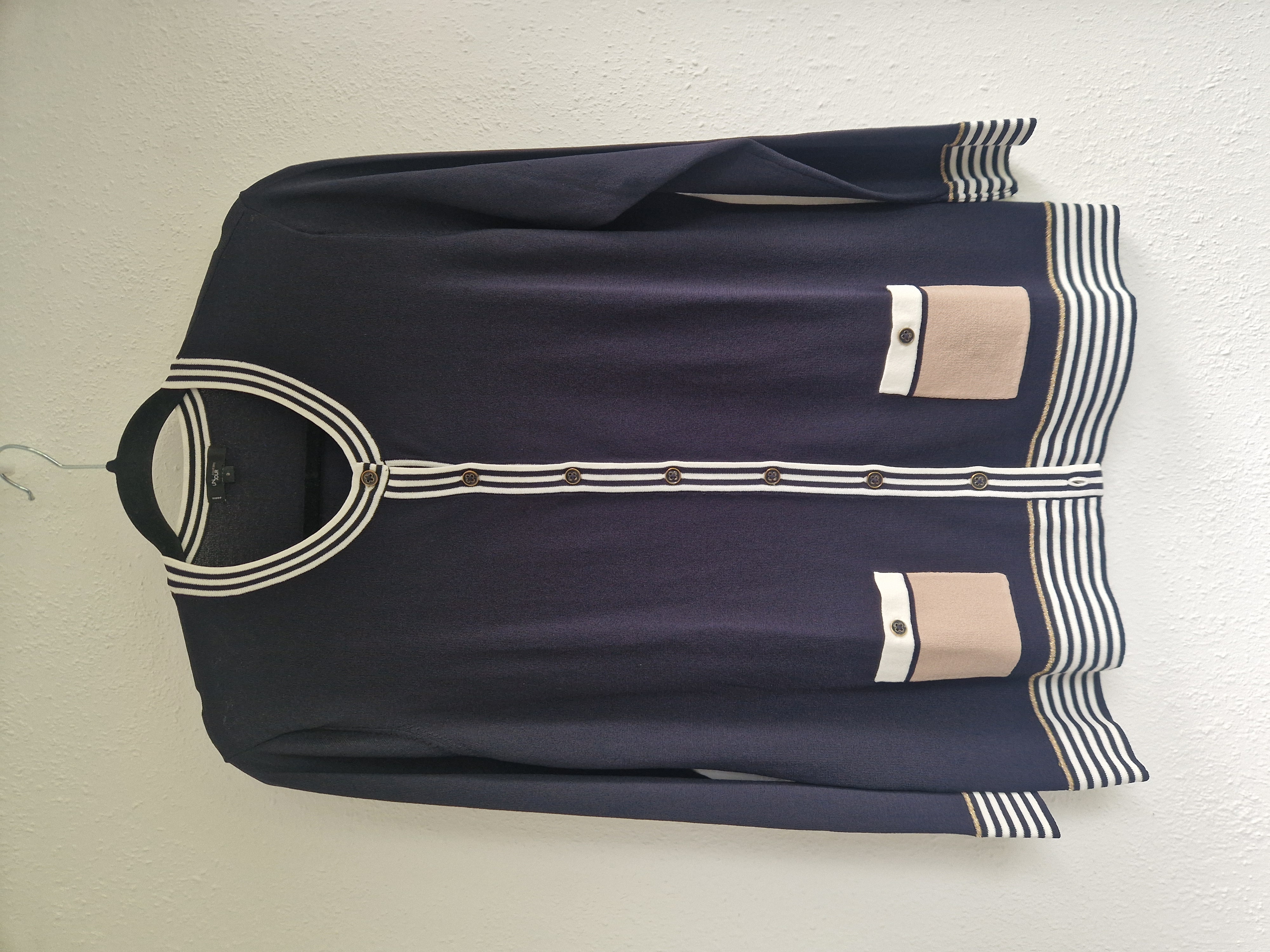 Un Jour Ailleurs vest. Maat 2, Donkerblauw.