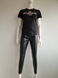 Marc Cain leatherlook legging. Maat 3, Zwart