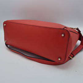 Furla schoudertas. Rood/leer.
