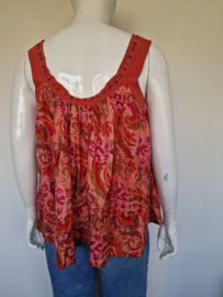 Majé Paris top. 1 maat | Koraal/print |