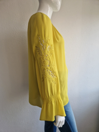 Joseph Ribkoff blouse top. Maat 42/44. Geel.