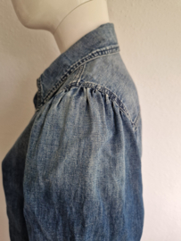 Vanilia denim blouse. Maat 40, Blauw