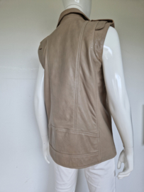 Goosecraft bodywarmer Athena. Mt. M. Beige/leer.