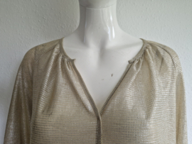 See U Soon top. Maat M/L. Goudkleurig.
