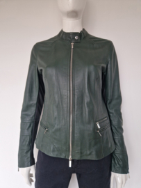 Ginger jasje. Maat 38/40. Donkergroen/leer.