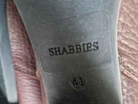 Shabbies Amsterdam hoge leren laarzen | Maat 41 | Bruin |