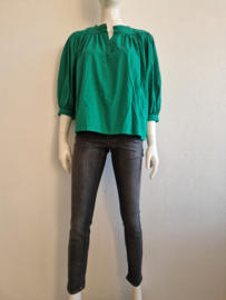 Antik Batik Karo blouse. Maat XS/36, Groen.