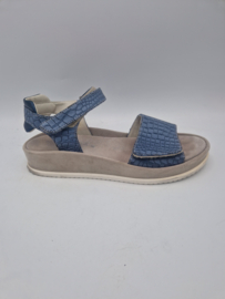 Annalina sandalen. Maat 41, Blauw/leer.