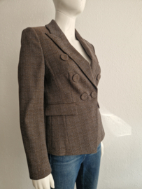 Luisa Cerano blazer. Maat 38. Grijs/blauw