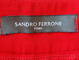 Sandro Ferrone pantalon. Mt. 40, Rood.