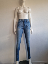 Denham Needle high waist skinny jeans. Maat 40, Blauw.
