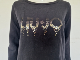 Liu Jo sweater. Mt. S. Zwart/pailletten.